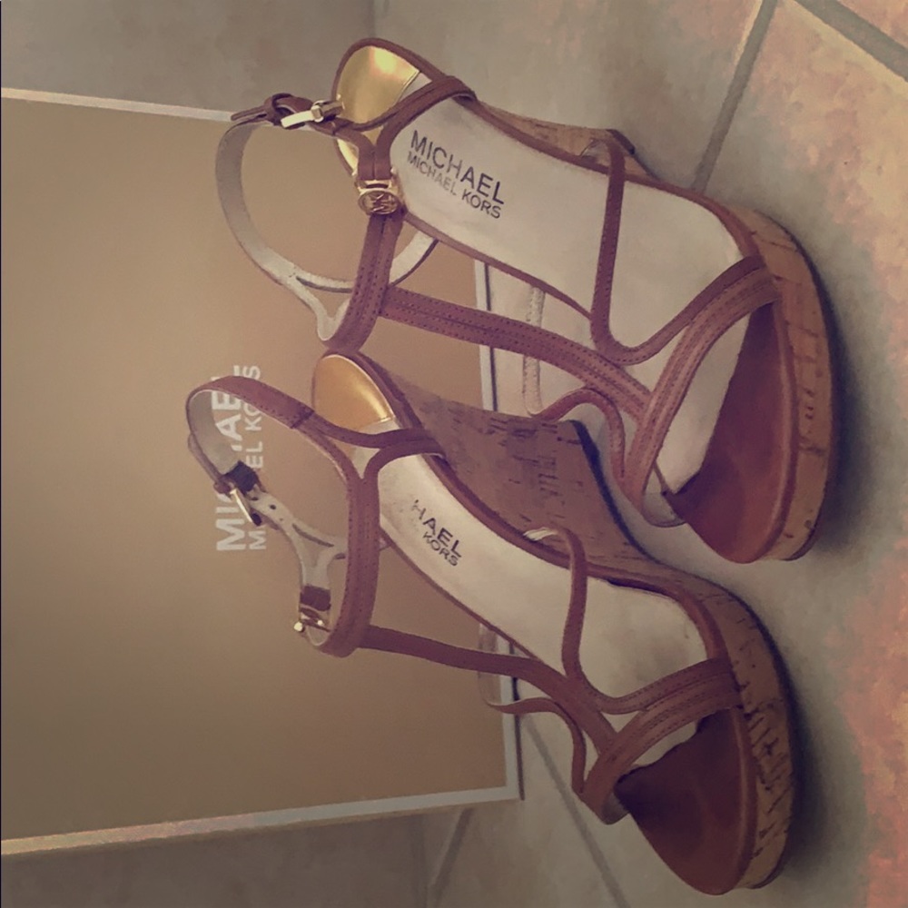 Tan wedges.